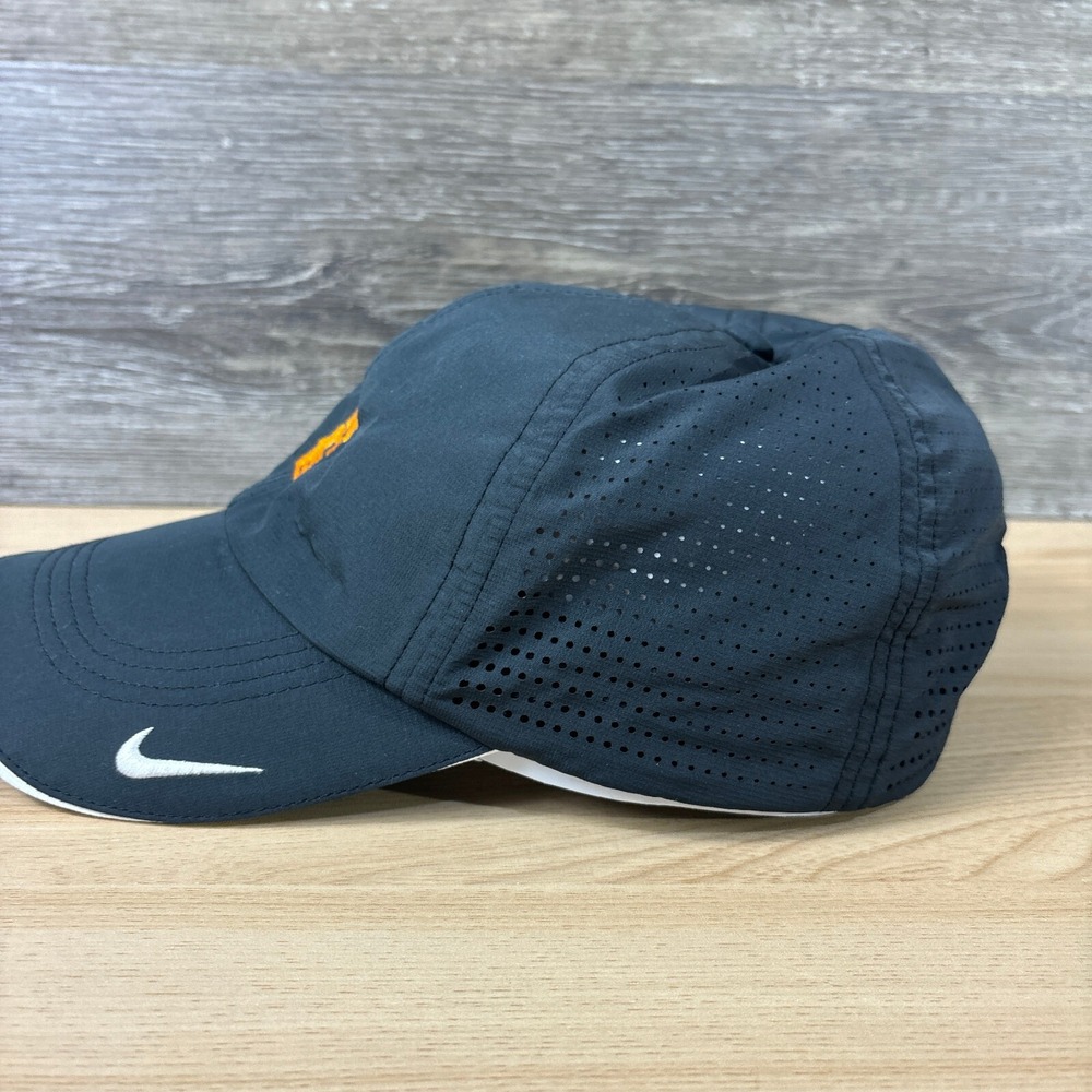 Nike Hat Cap Strap Back Gray Performance Swoosh Logo Minnesota MCB Adjustable - Picture 4 of 9